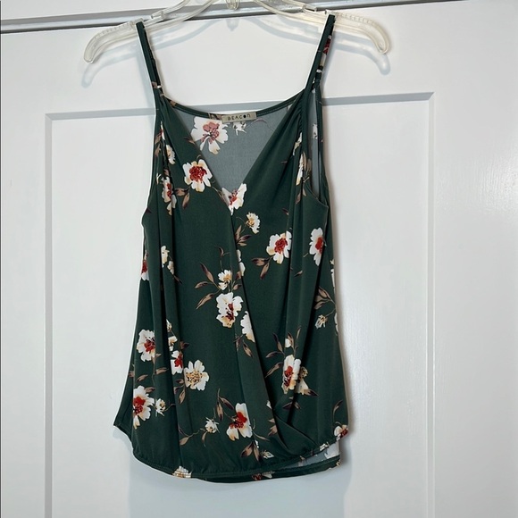 Beacon Green Wrap Tie Front Camisole size small. - Picture 5 of 10